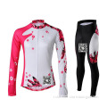Custom Fashion Designed Long Sleeve Cycling Jersey And Pants